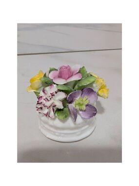 Royal Adderley Bone China Multi-Color Hand Painted Mini Floral Bouquet 1.5" x 1.